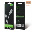 KABEL T-PHOX NETS MICRO USB WHITE 2.4A ; PVC ; 1,2M