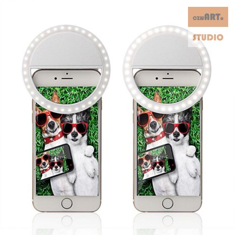 LAMPA SELFIE PIERŚCIENIOWA DO TELEFONU 30 diod LED, kabel USB w zestawie LAMPA SELFIE PIERŚCIENIOWA DO TELEFONU 30 diod LED, kabel USB w zestawie