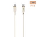 XO KABEL NB-Q261 PD USB-C/USB-C 60W Beżowy 1m