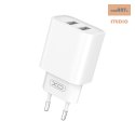 XO ŁAD SIEC CE02C 2xUSB 2,1A BIAŁA + KABEL LIGHTNING