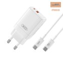 XO ŁAD SIEC CE16 GAN 45W 1xUSB-C 1xUSB BIAŁA + KABEL USB-C/USB-C