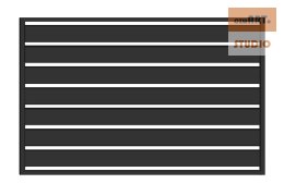 Przęsło WALL 200 - 2,00 m x 1,75 m antracyt , brązowe , czarne , szare , zielone