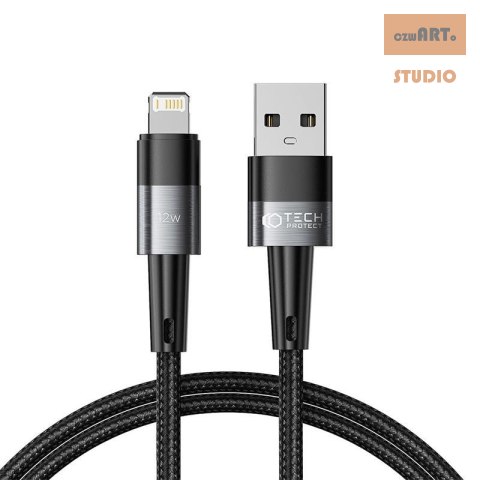 TECH-PROTECT KABEL ULTRABOOST 12W 2.4A USB/LIGHTNING 1M GREY