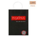 TORBA PAPIEROWA MAXXIMUS BLACK / CZARNA, 21*11*27cm