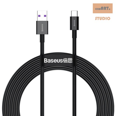 KABEL BASEUS SUPERIOR SERIES USB/USB-C 66W 2M BLACK