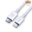 KABEL T-PHOX GLARY LITE SERIES 18W 1M USB-C/LIGHTNING WHITE