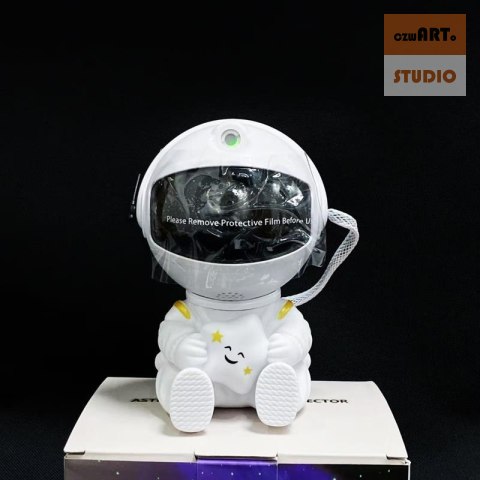 LAMPKA / PROJEKTOR LED ASTRONAUTA HR-F3, WHITE / BIAŁY LAMPKA / PROJEKTOR LED ASTRONAUTA HR-F3, WHITE / BIAŁY