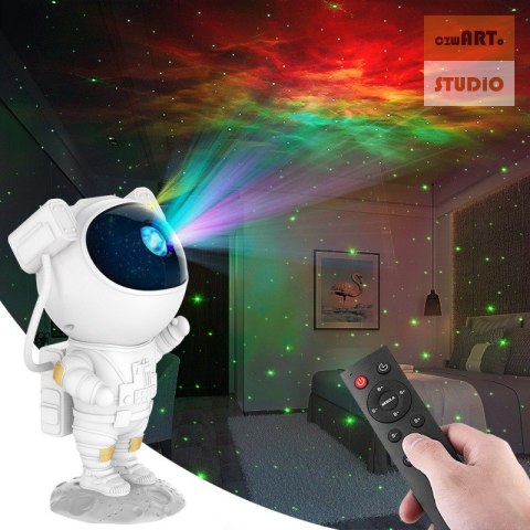 LAMPKA / PROJEKTOR LED ASTRONAUTA WHITE / BIAŁY LAMPKA / PROJEKTOR LED ASTRONAUTA WHITE / BIAŁY