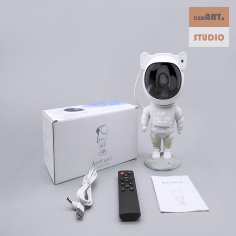 LAMPKA / PROJEKTOR LED ASTRONAUTA WHITE / BIAŁY LAMPKA / PROJEKTOR LED ASTRONAUTA WHITE / BIAŁY