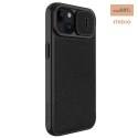 Nillkin Qin Pro Leather Case Iphone 15 (6.1), BLACK / CZARNY