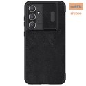 Nillkin Qin Pro Leather Case Samsung S23 FE, BLACK / CZARNY