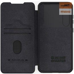 Nillkin Qin Pro Leather Case Samsung S23 FE, BLACK / CZARNY