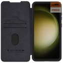 Nillkin Qin Pro Leather Case Samsung S23 FE, BLACK / CZARNY