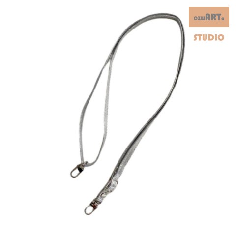 Uniwersalna smycz do telefonu / na ramię PU-04, SILVER / SREBRNY Uniwersalna smycz do telefonu / na ramię PU-04, SILVER / SREBRNY