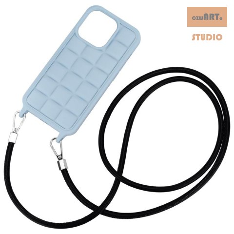 Uniwersalna smycz do telefonu / na ramię PU-05, BLACK / CZARNY Uniwersalna smycz do telefonu / na ramię PU-05, BLACK / CZARNY