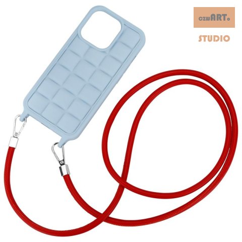 Uniwersalna smycz do telefonu / na ramię PU-05, RED / CZERWONY Uniwersalna smycz do telefonu / na ramię PU-05, RED / CZERWONY
