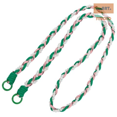 Uniwersalna smycz na szyję do telefonu / na ramię Pearl-08, GREEN / ZIELONY Uniwersalna smycz na szyję do telefonu / na ramię Pearl-08, GREEN / ZIELONY