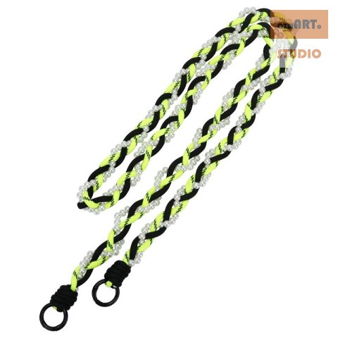 Uniwersalna smycz na szyję do telefonu / na ramię Pearl-08, NEON YELLOW / ŻÓŁTY Uniwersalna smycz na szyję do telefonu / na ramię Pearl-08, NEON YELLOW / ŻÓŁTY
