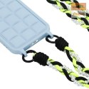 Uniwersalna smycz na szyję do telefonu / na ramię Pearl-08, NEON YELLOW / ŻÓŁTY