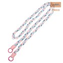 Uniwersalna smycz na szyję do telefonu / na ramię Pearl-08, PINK SAND/PUDROWY RÓŻ