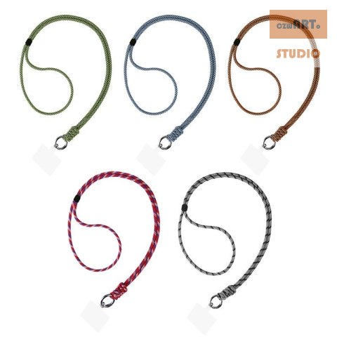 Uniwersalna smycz na szyję do telefonu / na ramię Ring-02, BLACK / CZARNY Uniwersalna smycz na szyję do telefonu / na ramię Ring-02, BLACK / CZARNY