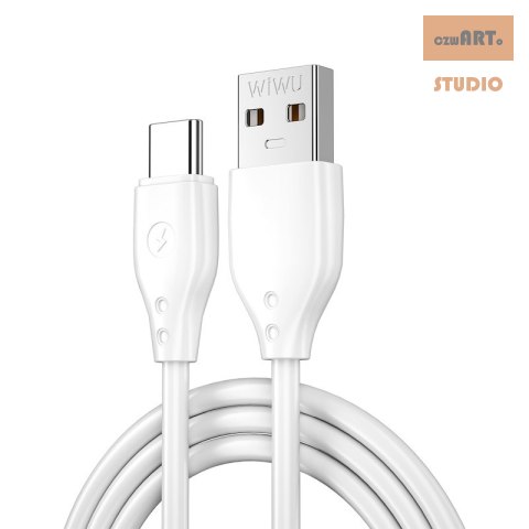 WIWU kabel Pioneer Wi-C001 USB - USB-C 2,4A 1,0m biały