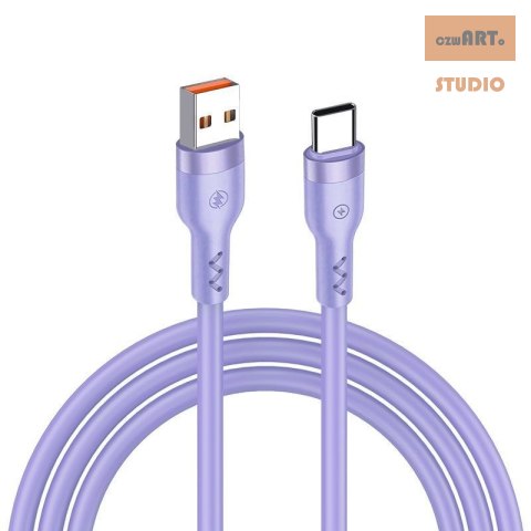 KABEL T-PHOX BOLD USB/USB-C 3A PURPLE