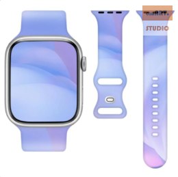 Pasek Silikonowy do Smart Watch 20mm BLUE / NIEBIESKI