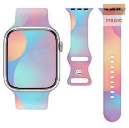 Pasek Silikonowy do Smart Watch 20mm RAINBOW / TĘCZOWY