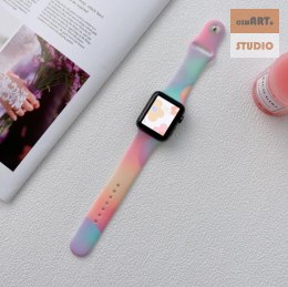 Pasek Silikonowy do Smart Watch 20mm RAINBOW / TĘCZOWY