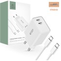 TECH-PROTECT ładowarka sieciowa C35W 2xUSB-C + KABEL USB-C WHITE