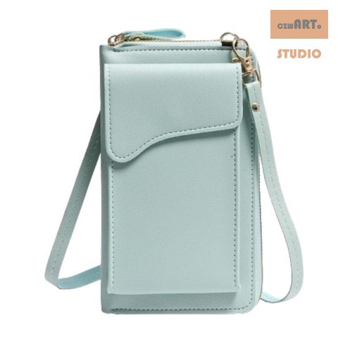 Torebka / saszetka na telefon z funkcją portfela, (18*11*5cm), MINT / MIĘTOWY Torebka / saszetka na telefon z funkcją portfela, (18*11*5cm), MINT / MIĘTOWY