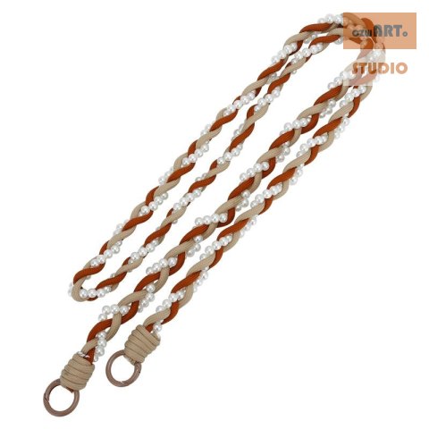 Uniwersalna smycz na szyję do telefonu / na ramię Pearl-08, BROWN / BRĄZOWY Uniwersalna smycz na szyję do telefonu / na ramię Pearl-08, BROWN / BRĄZOWY