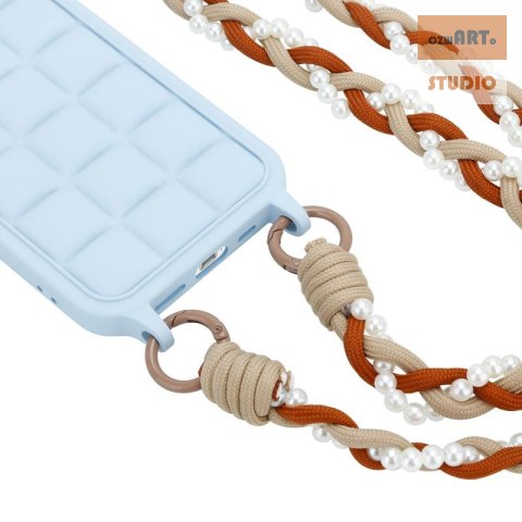 Uniwersalna smycz na szyję do telefonu / na ramię Pearl-08, BROWN / BRĄZOWY Uniwersalna smycz na szyję do telefonu / na ramię Pearl-08, BROWN / BRĄZOWY
