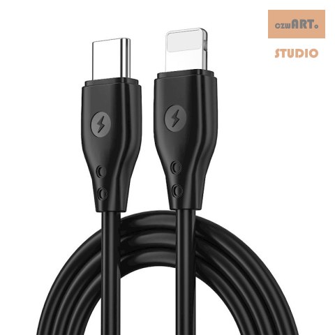 WIWU kabel Pioneer Wi-C002 USB-C - Lightning 30W czarny