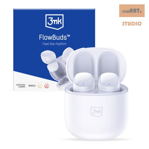 3MK SŁUCHAWKI FLOWBUDS WHITE BEZPRZEWODOWE