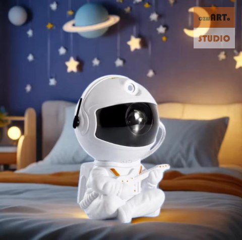 LAMPKA / PROJEKTOR LED ASTRONAUTA HR-F2, WHITE / BIAŁY LAMPKA / PROJEKTOR LED ASTRONAUTA HR-F2, WHITE / BIAŁY