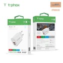 Ładowarka sieciowa T-PHOX GLORY 45W USB/USB-C WHITE