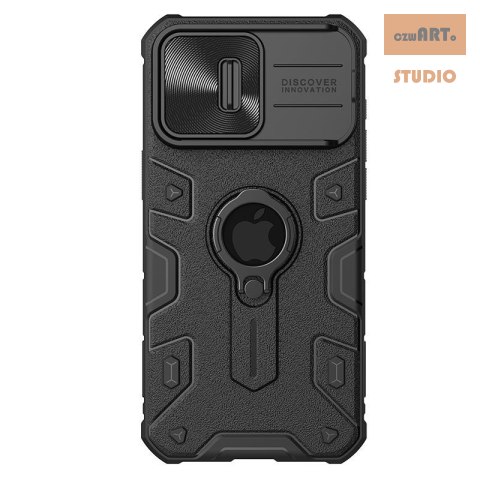 NILLKIN CAMSHIELD ARMOR CASE IPHONE 15 PRO MAX, BLACK / CZARNY