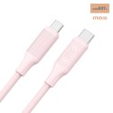 XO KABEL NB-Q265B USB-C/USB-C 1m 60W RÓŻOWY