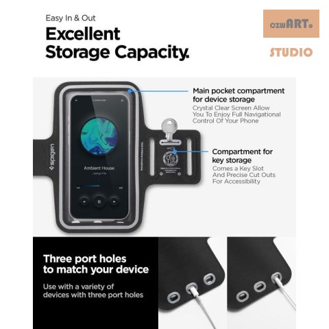 SPIGEN ARMBAND A703 DYNAMIC SHIELD BLACK SPIGEN ARMBAND A703 DYNAMIC SHIELD BLACK