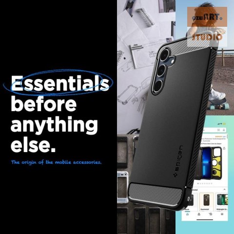 SPIGEN RUGGED ARMOR Samsung A55 5G MATTE BLACK SPIGEN RUGGED ARMOR Samsung A55 5G MATTE BLACK