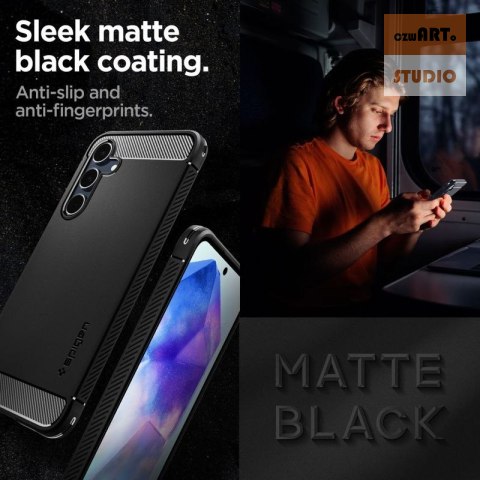 SPIGEN RUGGED ARMOR Samsung A55 5G MATTE BLACK SPIGEN RUGGED ARMOR Samsung A55 5G MATTE BLACK