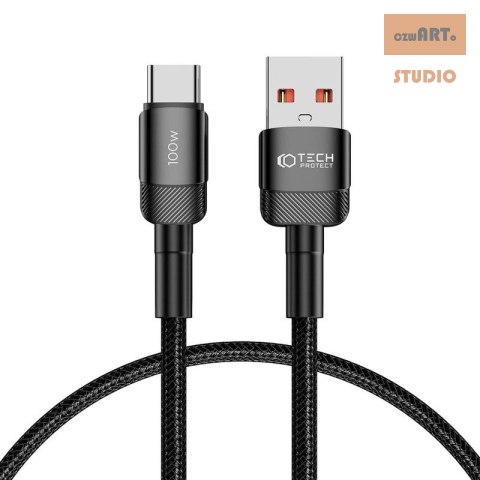 TECH-PROTECT KABEL EVO ULTRABOOST USB/ USB-C 100W 5A 50CM BLACK