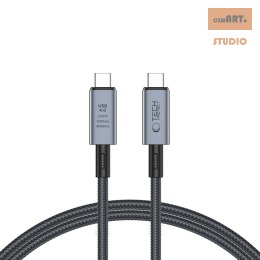 TECH-PROTECT KABEL ULTRABOOST MAX TYPE-C USB 4.0 8K 40GBPS PD 240W 1M SZARY