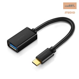 Ugreen adapter przejściówka kabel OTG z USB 3.0 na USB Typ C czarny