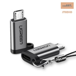 Ugreen adapter przejściówka z USB Typ C na micro USB szary