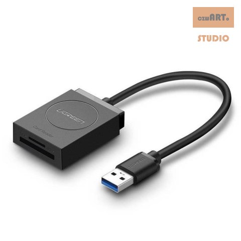 Ugreen czytnik kart SD / micro SD na USB 3.0 czarny