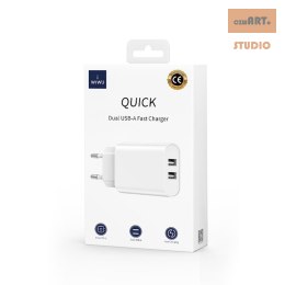 WIWU Ładowarka Sieciowa Wi-U003 2,1A 2x USB biały