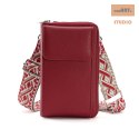 Boho torebka / saszetka na telefon + portmonetka, (18*11*4.5) RED/CZERWONY